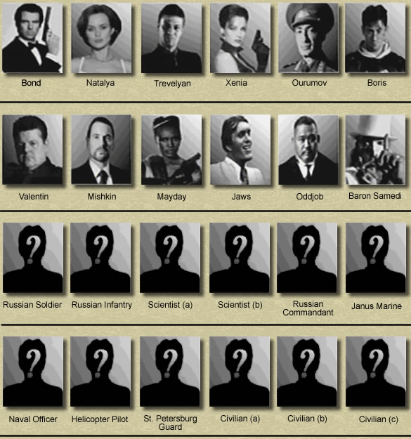 Goldeneye N64 Characters (pictures) Quiz - By jake_c - 585 x 625 jpeg 79kB